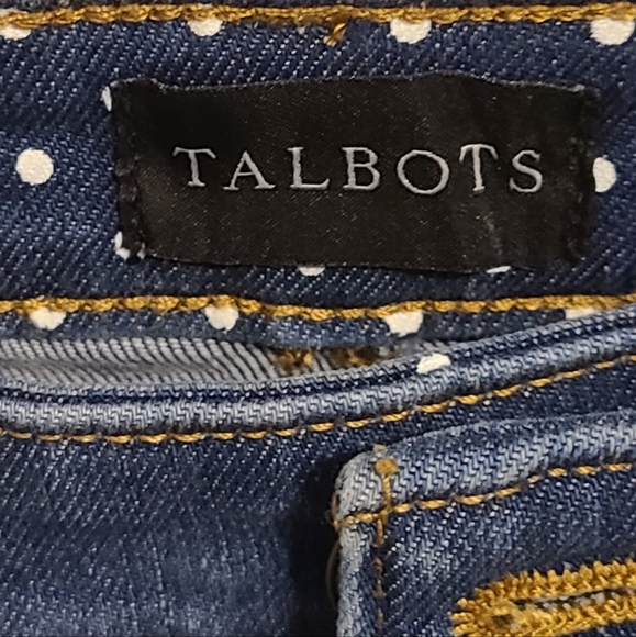 NWT Talbots size 10 blue pedal pusher jeans - Picture 4 of 6